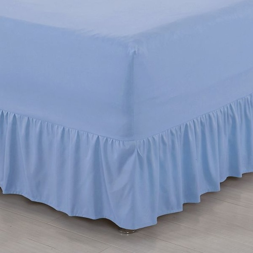 [4967] Light Blue King Fitted & Nightfrill in One