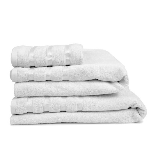 [6496] Luxury Hand Towel White