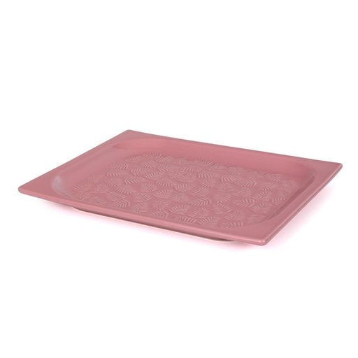 [10045] Rosey Embossed Steak Platter