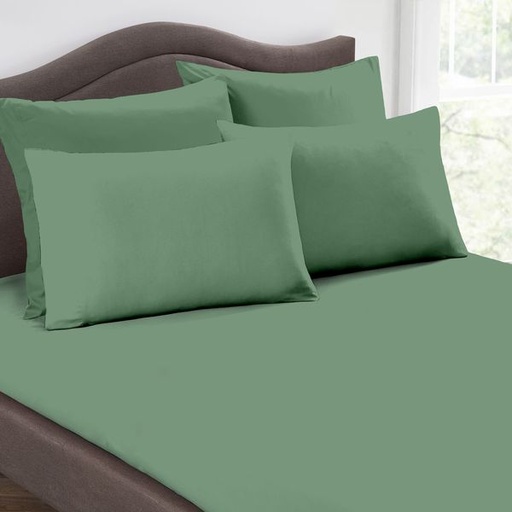[1028] Light Green Standard Pillowcases 2pc