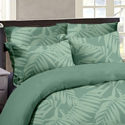 [7906] Tropical Green Conti Pillowcases 2pc