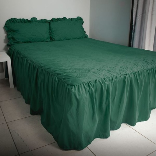 [8908] Bedspread Green Double set