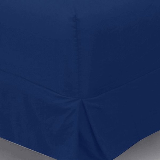 [6594] Dark Blue Double Box Pleat Nightfrill in One