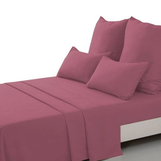 [4947] Dusty Pink Queen Flat Sheet