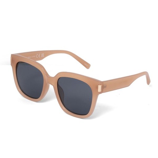 [10609] Sunglasses Sadie Square Perspex Natural