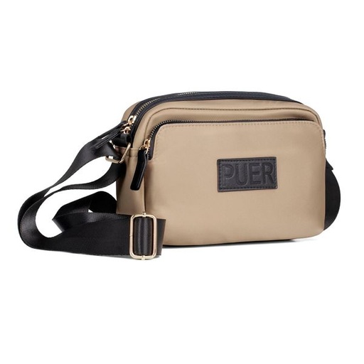 [14068] Handbag Kim Nylon Messenger Stone