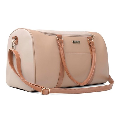 [15446] Handbag Courtney Colourblock Weekender Camel