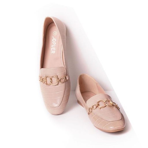 [1421] Shoes Celine Croc Chain Pumps Soft Pink Size 5