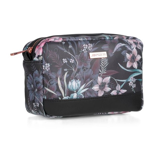 [14090] Cosmetic Bag Alice Floral Black/ Floral