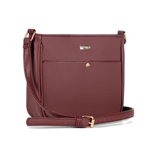 [13411] Handbag Olivia Crossbody Cranberry