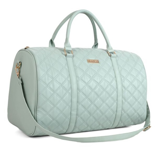 [9388] Handbag Carmen Quilted Weekender Mint