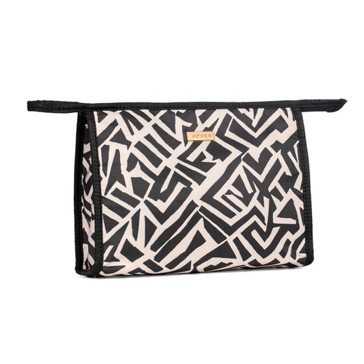 [14064] Cosmetic Bag Kaya Printed Black/ Print